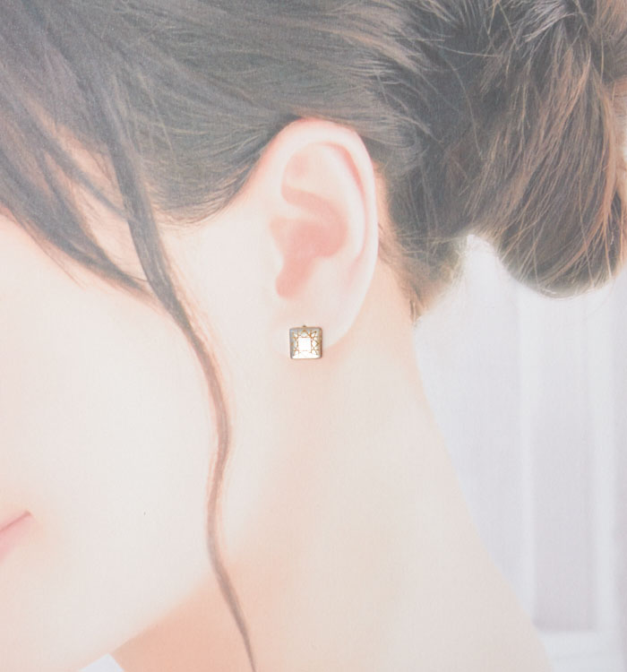 スクエアダイヤカットピアス No.5XF-0007-00の通販｜きもの365