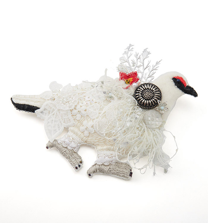 irodori az brooch(ライチョウ) No.5XW-0003-00の通販｜きもの365