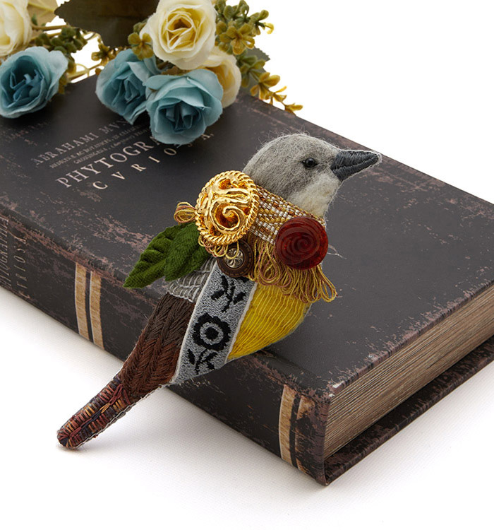 irodori az brooch(キセキレイ) No.5XW-0011-00の通販｜きもの365