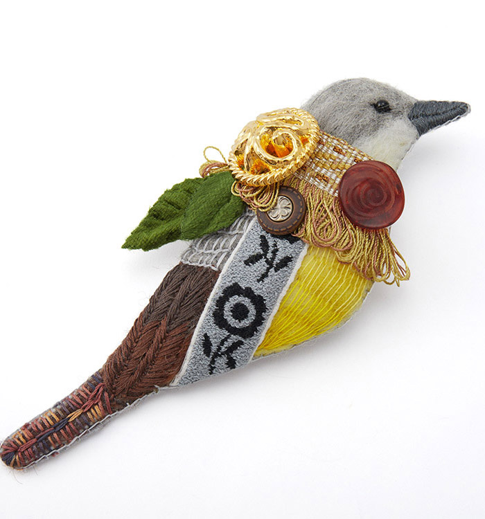 irodori az brooch(キセキレイ) No.5XW-0011-00の通販｜きもの365