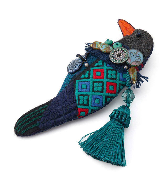 irodori az brooch(ブッポウソウ) No.5XW-0012-00の通販｜きもの365