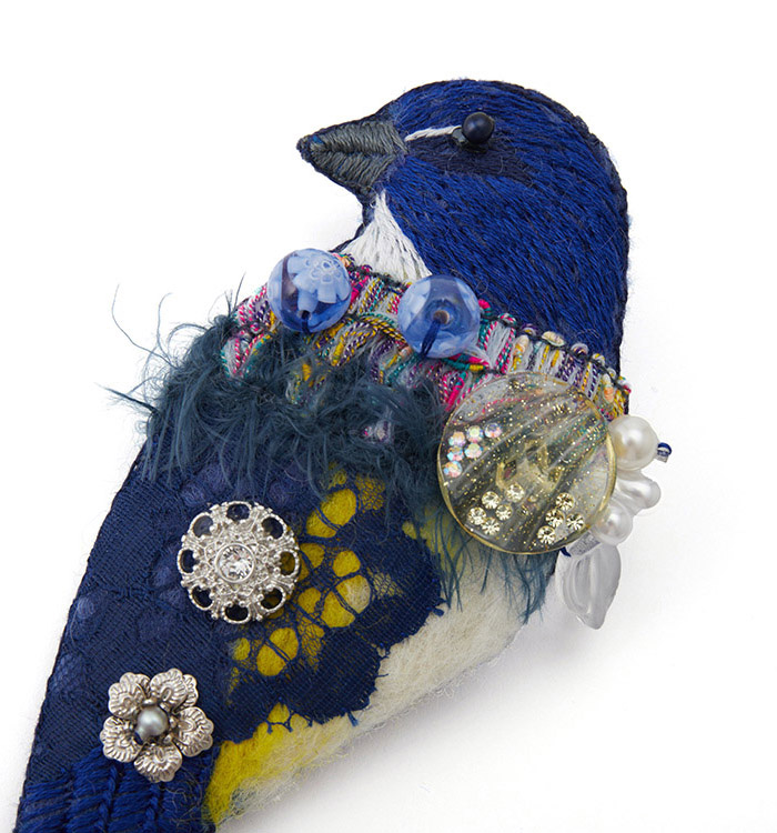 irodori az brooch(ルリビタキ) No.5XW-0007-00の通販｜きもの365