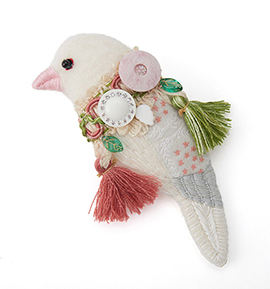 irodori az brooch(文鳥) No.5XW-0006-01の通販｜きもの365