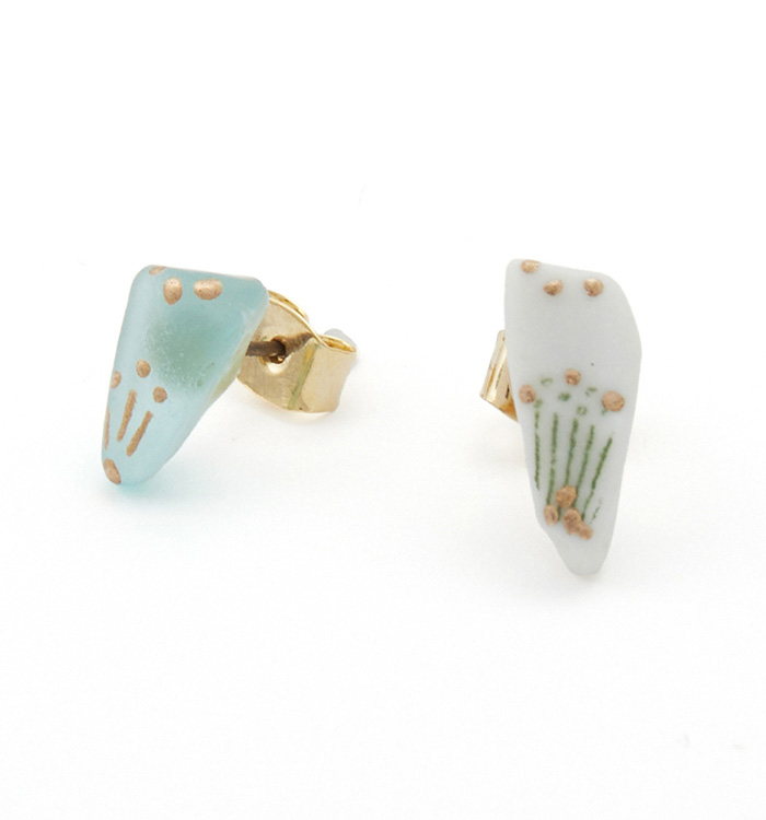 印判とシーグラスのピアス No.5XJ-0076-00の通販｜きもの365