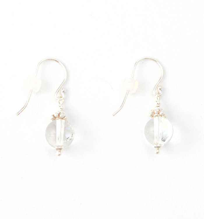 アイリスクォーツのピアス（レインボー水晶） No.5XE-0026-00の通販