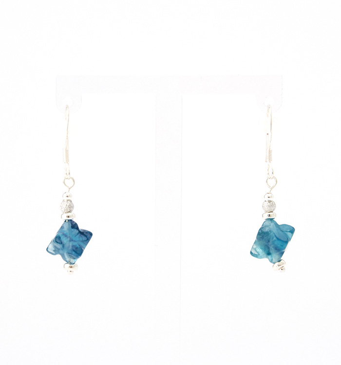 dino13様✾14kgf ブルーフローライトピアス♡ dino13様✾14kgf ブルーフローライトピアス♡