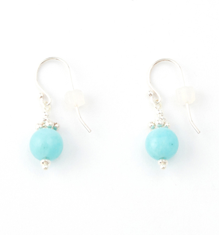 アマゾナイトのピアス No.5XE-0028-00の通販｜きもの365