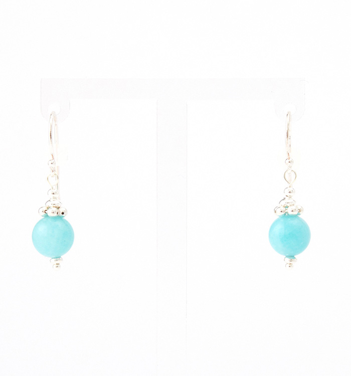 アマゾナイトのピアス No.5XE-0028-00の通販｜きもの365