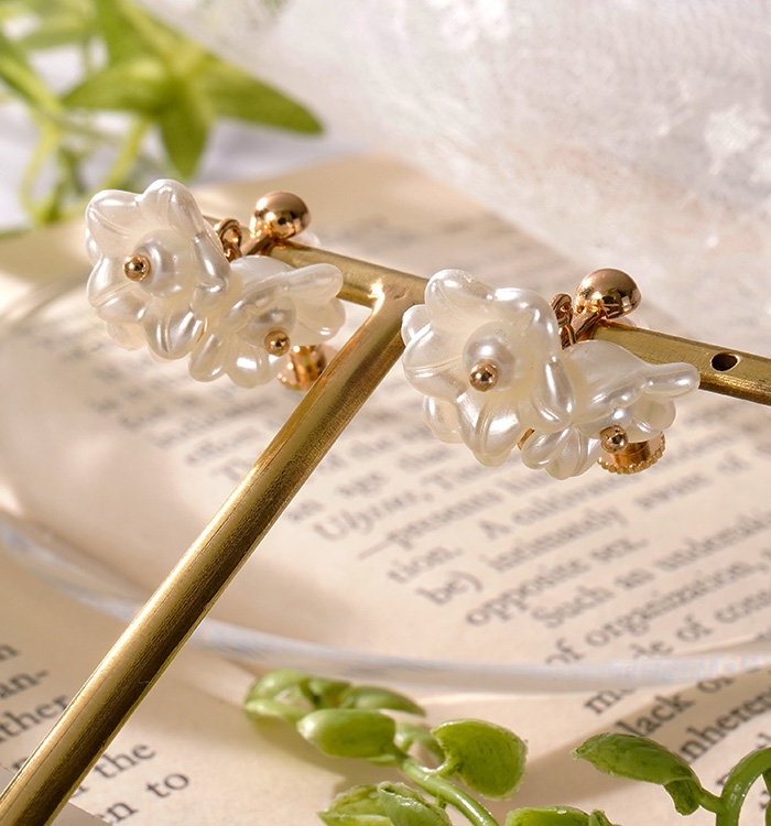 小花アクセサリー イヤリング No.5XK-0010-01の通販｜きもの365