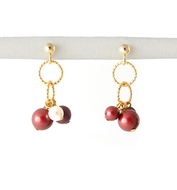 オーナメント風 アクセサリー ポストピアス No.5XJ-0033-01の通販