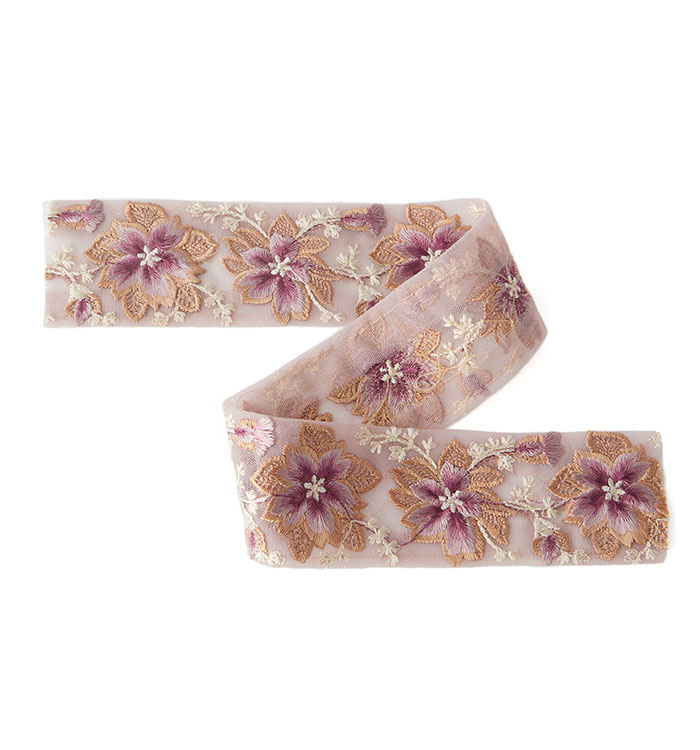 インド刺繍リボン セット 50cmカット×3本 (3) No.5ZK-0198-00の通販