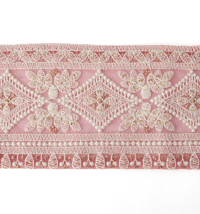インド刺繍リボン セット 50cmカット×3本 (4) No.5ZK-0199-00の
