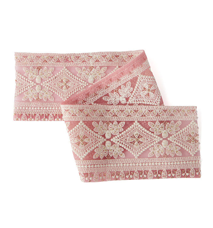 ⑅Hk⑅ インド刺繍リボン 入園入学5点セット インド刺繍リボン アソートminiパック 25cmx5本 – 心が躍る刺繍