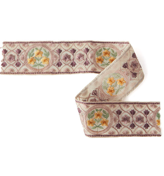 インド刺繍リボン セット 50cmカット×3本 (5) No.5ZK-0200-00の