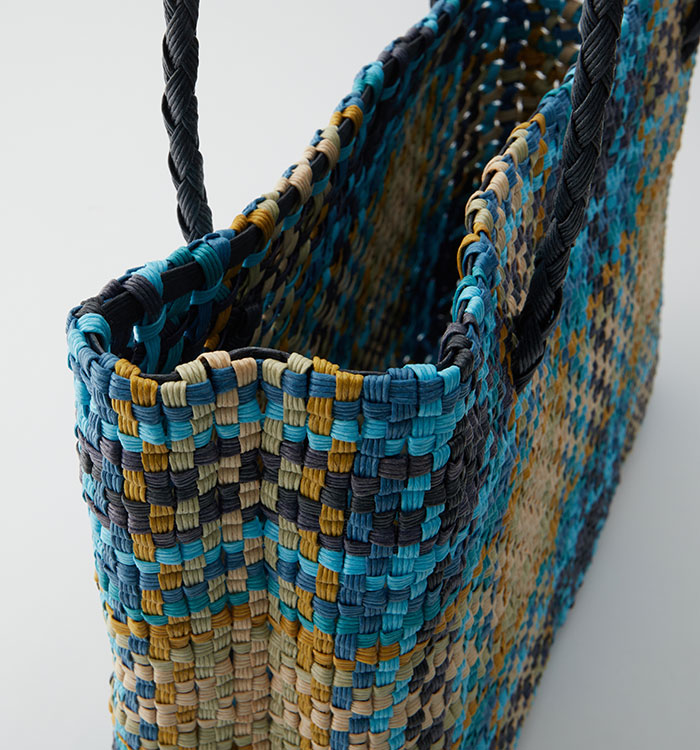 紙バンド・モザイク風かごバッグ No.5WW-0005-00の通販｜きもの365