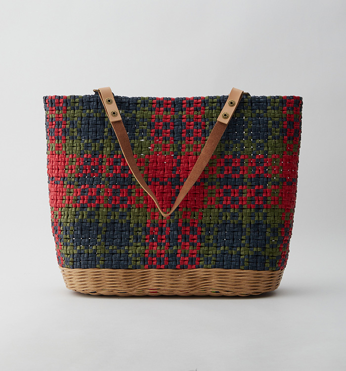 WOVEN チェック柄かごバッグ 紙バンド・チェック柄バッグ No.5WV-0001-00の通販｜きもの365
