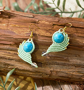 ShuCODE（趣コード）〈あわじ玉〉樹脂ピアス No.5XJ-0088-00の通販