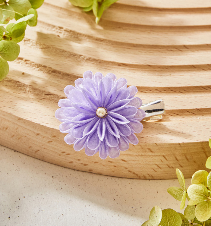 半くす羽二重のヘアクリップ No.5VD-0029-01の通販｜きもの365