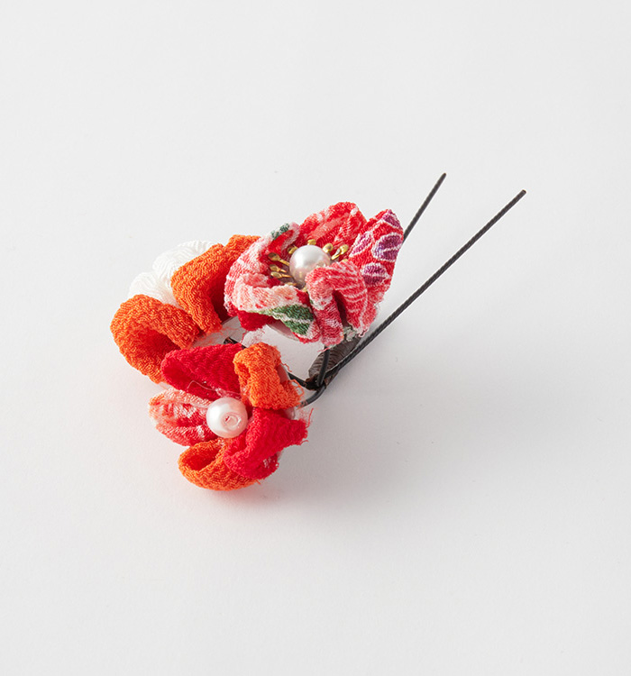 Cheerful つまみ細工かんざしミニ No.5ZN-0204-00の通販｜きもの365