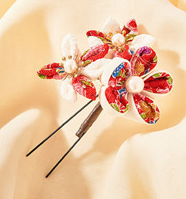 Amour つまみ細工かんざしミニ No.5ZN-0199-00の通販｜きもの365