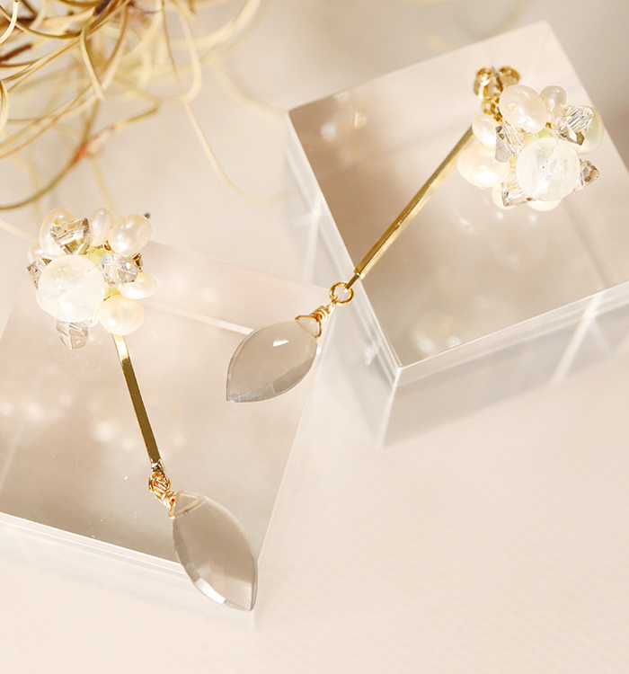 静雪の結晶ピアス No.5XF-0009-00の通販｜きもの365