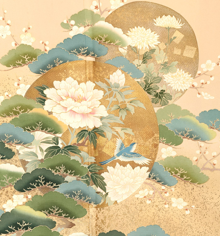 ZY-616 色留袖 手描き友禅 ぼかし 金彩 共八掛 名品 2万円均一】【作家詳細不明】 特選金彩友禅色留袖 ≪訪問着仕立て