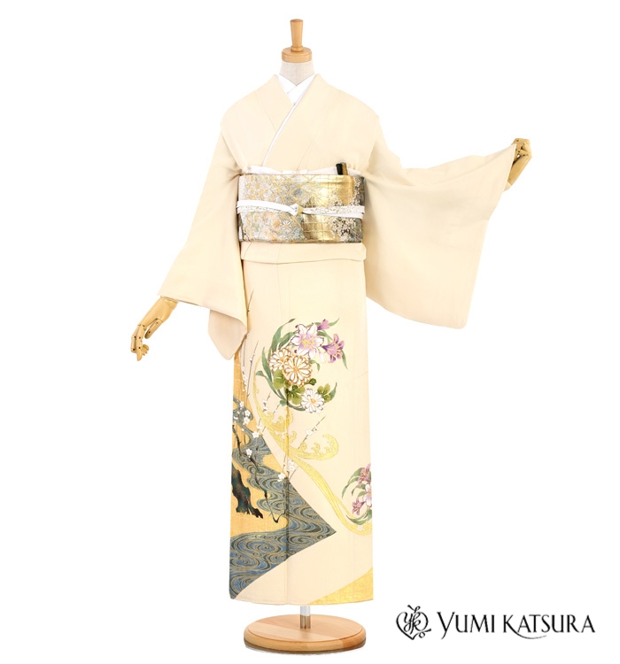 #033 正絹 色留袖 未使用品【リユース着物】#Letter bee 510 正絹 訪問着【リユース着物】#Letter bee - メルカリ