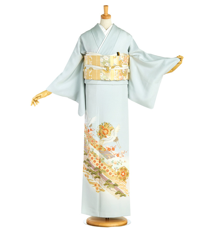 【新品未使用】留め袖着物　家紋入り 楽天市場】色留袖 着物 正絹 フルセット 家紋入れは別途￥6000