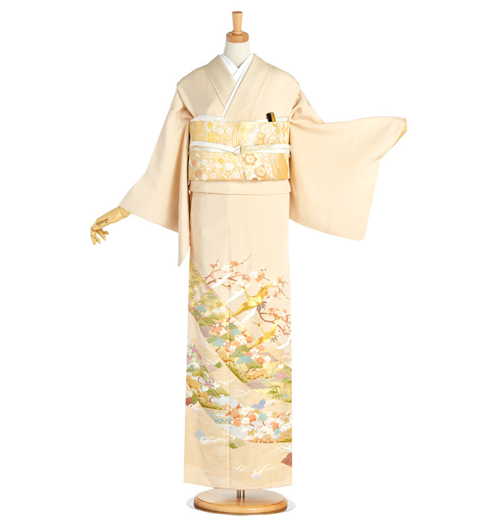 楽天市場】【新古品】 色留袖 着物 正絹 袷 プレタ 作家物 金駒