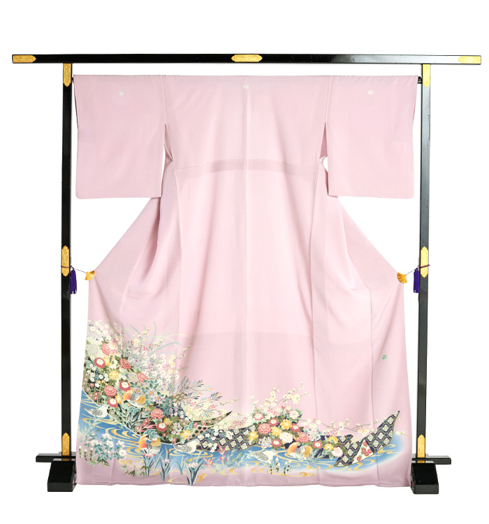 超美品　色留袖　本加賀友禅　作家物 落款入 正絹 袷 一紋 164.5 超美品 色留袖 本加賀友禅 作家物 落款入 正絹 袷 一紋