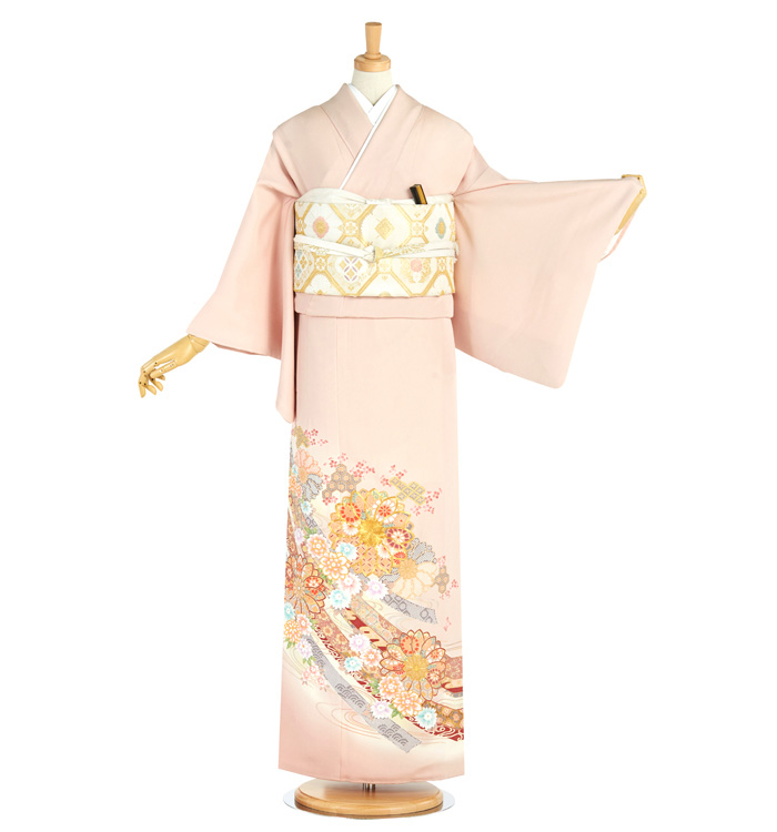 すごく粋な色留袖 着物 未仕立て 新品 色留袖 No.DA-1152-ワイド-MOサイズのレンタル｜きもの365