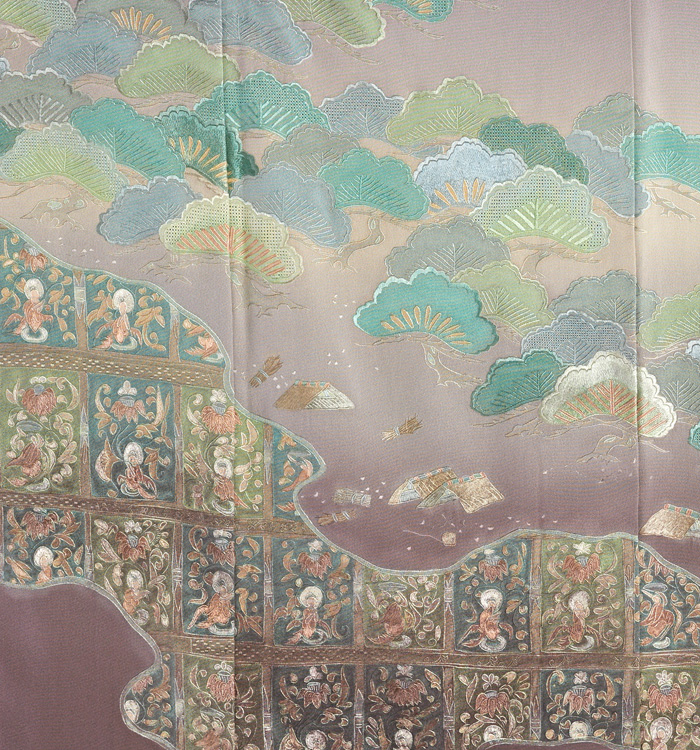 敦煌美術 刺繍 色留袖 No.DA-1163-Mサイズ_05