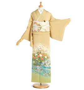 十日町友禅 色留袖 No.DA-1183-Mサイズ