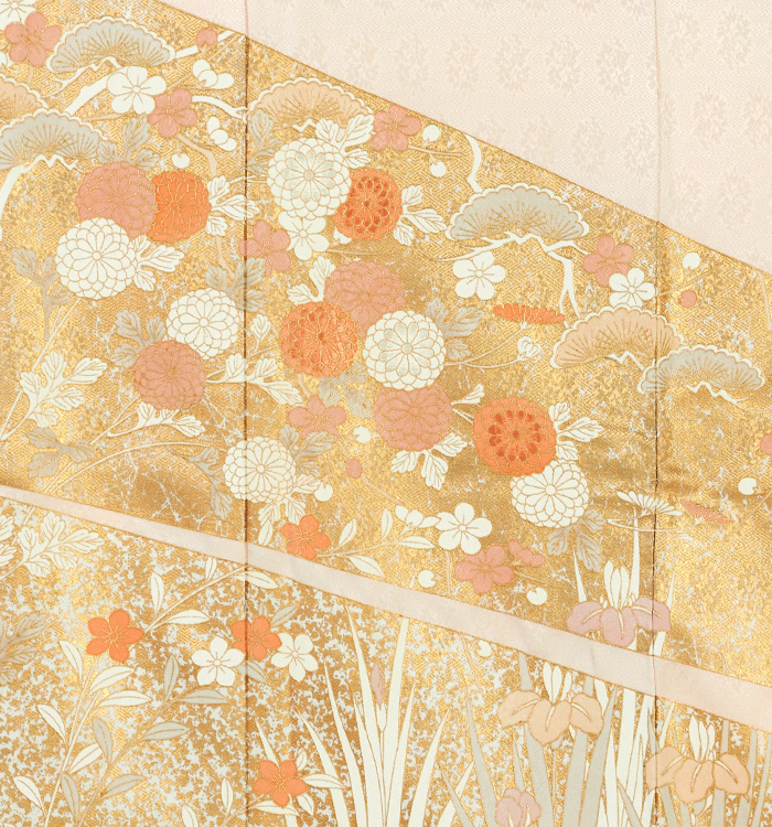 バイセル 美品 名品 色留袖 ピンク 一つ紋 祭り 鉾 金糸 金彩 落款有 正絹 袷 163.5cm Mサイズ ☆☆☆☆ マラソン限定☆最大3000円クーポン配布中☆11&frasl;11 1:59まで