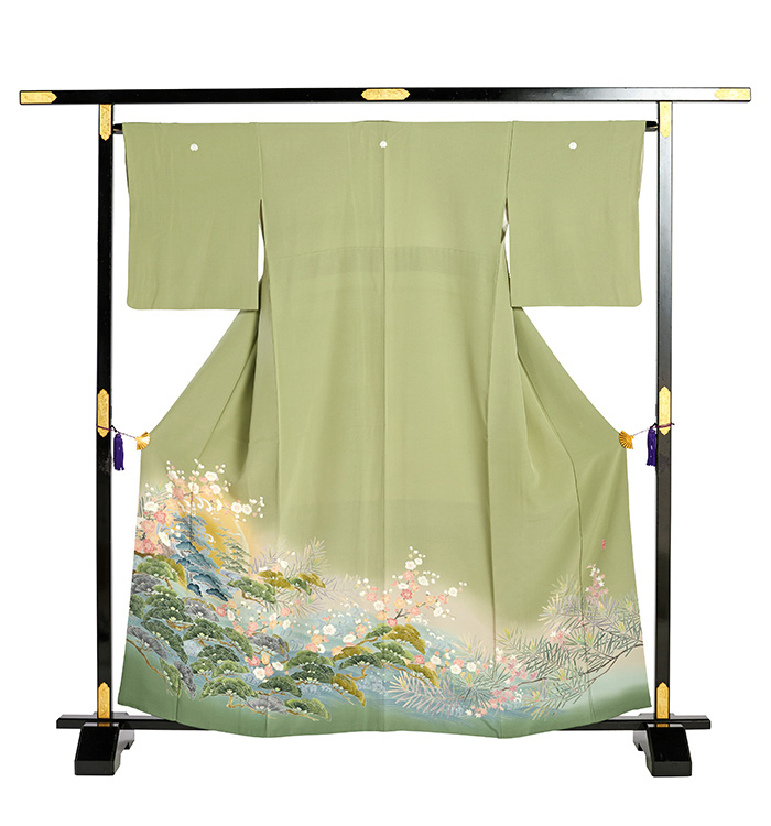 十日町友禅 色留袖 No.DA-1294-Sサイズのレンタル｜きもの365