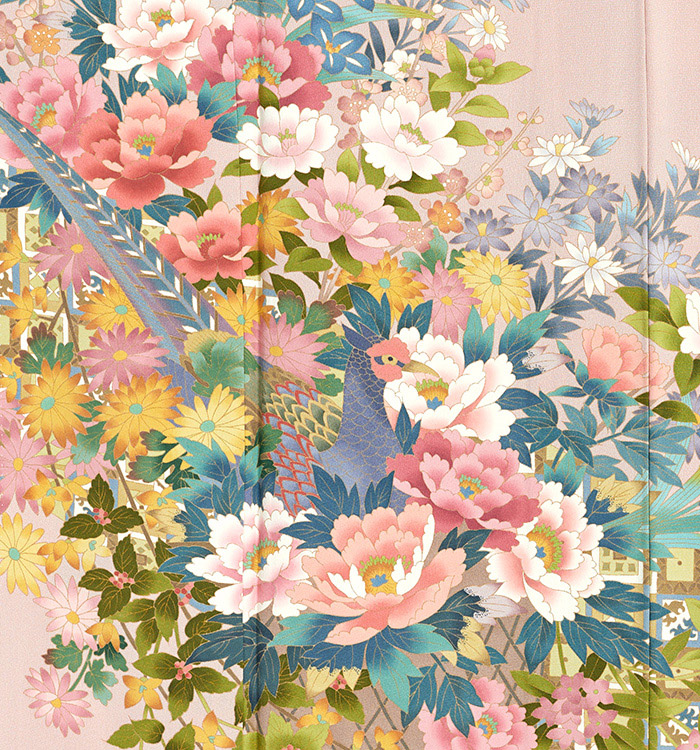 友禅 一つ紋色留袖 No.DA-1305-Mサイズのレンタル｜きもの365