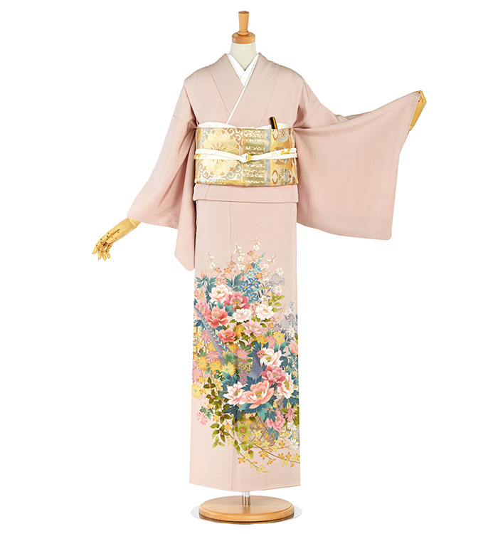 友禅 一つ紋色留袖 No.DA-1305-Mサイズのレンタル｜きもの365