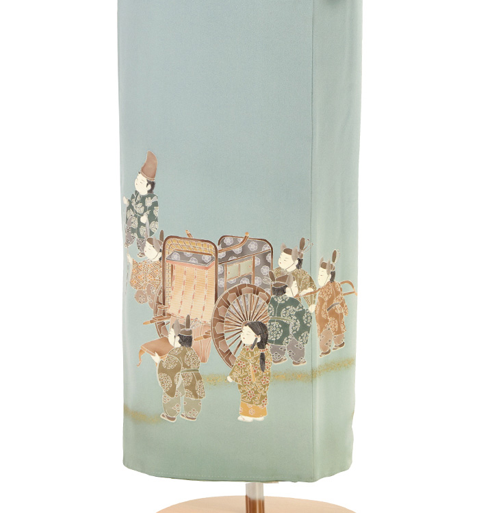 十日町友禅作家 五つ紋色留袖 No.DA-1393-Sサイズのレンタル｜きもの365