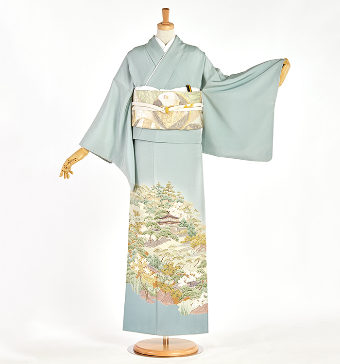 色留袖？　一つ紋あり 一つ紋入り色留袖 【公式通販】