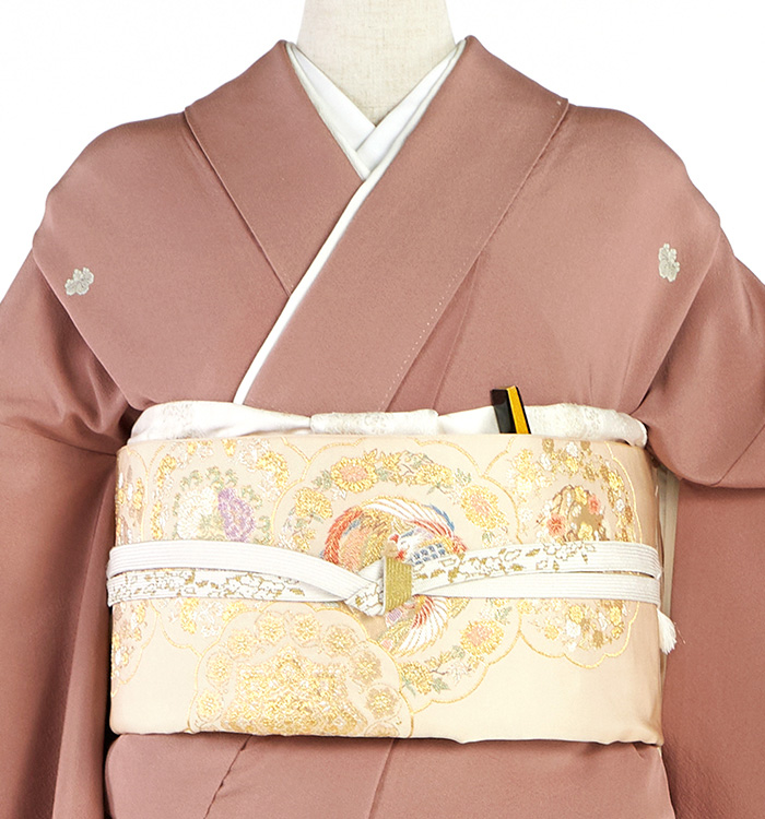 色留袖 五つ紋 比翼付き 4点セットa236 七五三 入学式 お宮参り 結婚式