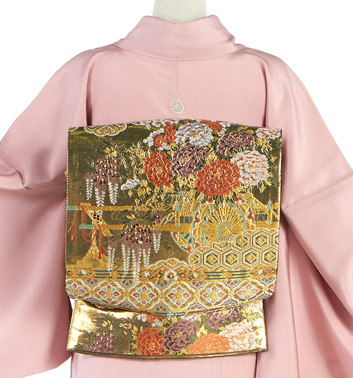 金彩友禅 一つ紋色留袖 No.DA-1478-Lサイズのレンタル｜きもの365