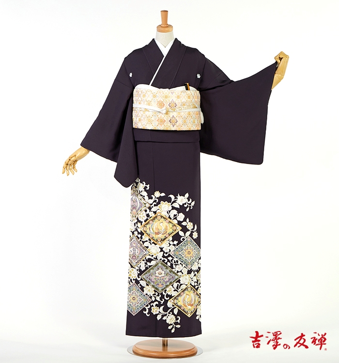 【帯・逸品】吉澤友禅 五つ紋色留袖 No.DA-1480-Mサイズ