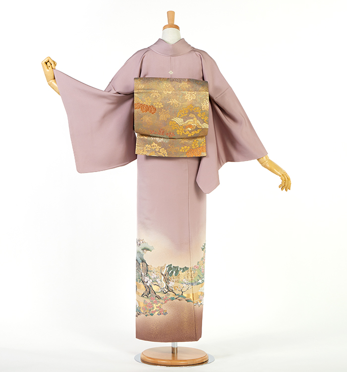 美品☆高級色留袖 一つ紋付