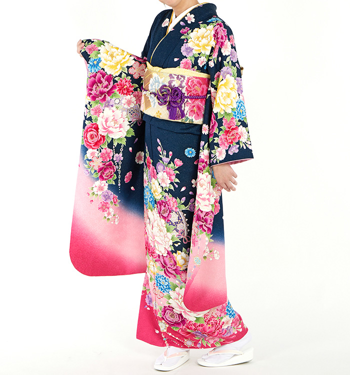 【美品】大幅値下げ！14万→8万 押切もえ振袖 正絹 美品】正絹 振袖 押切もえ