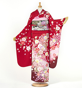 赤で人気の振袖(成人式) 通販｜格安の着物販売・購入サイト【きもの