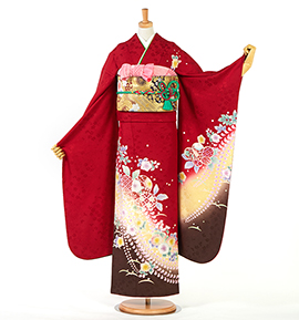 赤で人気の振袖(成人式) 通販｜格安の着物販売・購入サイト【きもの