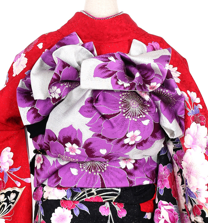 振袖 フルセット 森英恵 正絹 成人式 パープル 2025年最新】振袖 森