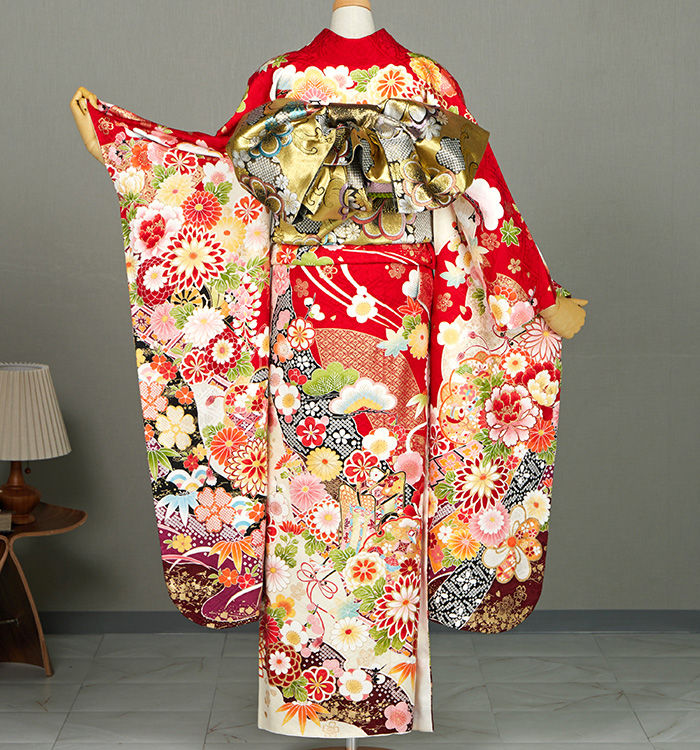 振袖（専用襦袢付）No.EA-1446-Lサイズのレンタル｜きもの365