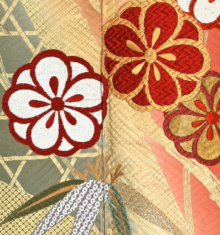 アンティーク風 刺繍 振袖 No.EA-1474-Mサイズのレンタル