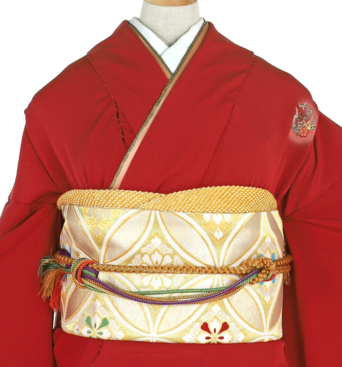 未仕立て振袖2枚 卒業式応援Point10倍 2/5迄)未仕立て 振袖 22点セット赤 吉澤の本格型